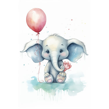 Elephant Drawing on Painting